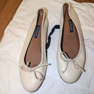 Margaux The Demi Flat in Bone